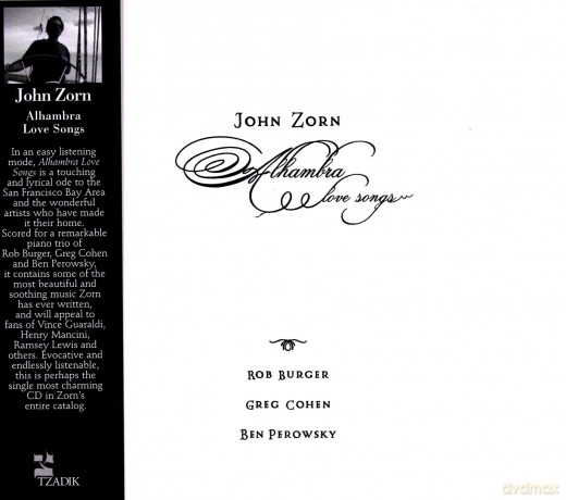 John Zorn: John Zorn: Alhambra Love Songs (digipack) [CD]