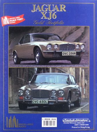 Jaguar XJ6 Gold Portfolio 1968-1979 (Brooklands Books Road Tests Series) - R.M. Clarke [KSIĄŻKA]