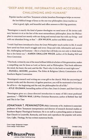Jesus the Great Philosopher: Rediscovering the Wisdom Needed for the Good Life - Pennington [KSIĄŻKA]