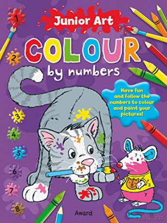 Junior Art Colour By Numbers: Cat - Angela Hicks [KSIĄŻKA]