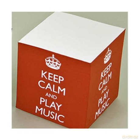 Keep Calm Play Music Red Memo Block (Keep Calm and Play Music) [KSIĄŻKA]