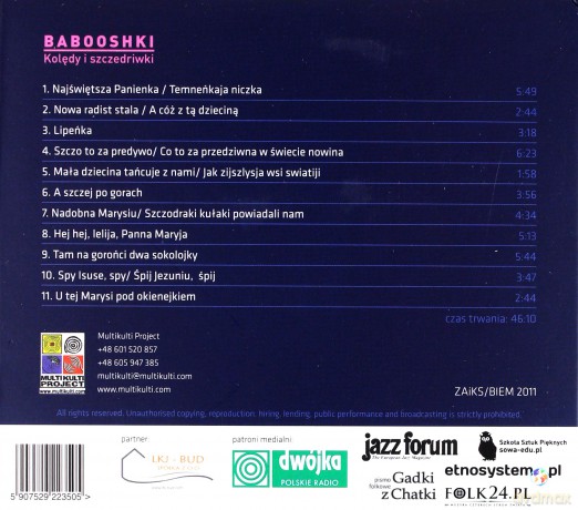 Babooshki: Kolędy i Szczodriki (ecopack) [CD]