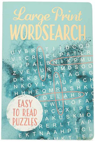 Large Print Wordsearch (Deluxe 192pp Puzzles) (192pp Royal-format foil puzzles) - Eric Saunders [KSIĄŻKA]
