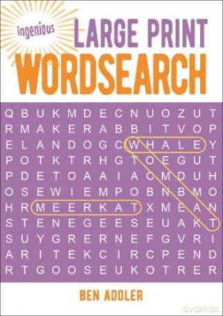 Large Print Wordsearch (Ingenious Puzzles) - Ben Addler [KSIĄŻKA]