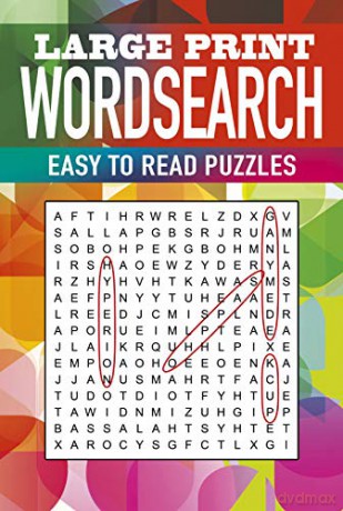 Large Print Wordsearch (Super wire-o puzzles) - Eric Saunders [KSIĄŻKA]