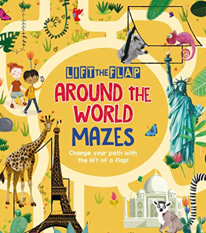 Lift-the-Flap: Around the World Mazes: Change Your Path with the Lift of a Flap! - Maxime Lebrun [KSIĄŻKA]