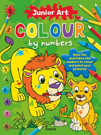 Lion Colour By Numbers (Junior Art) (Junior Art Colour By Numbers) - Angela Hicks [KSIĄŻKA]