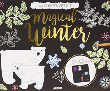 Magical Winter (My Scratch Art) (Scratch Art Kit) - Auzou [KSIĄŻKA]