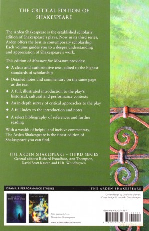 Measure for Measure Ed3 Arden (Arden Shakespeare Third): Third Series - William Shakespear [KSIĄŻKA]