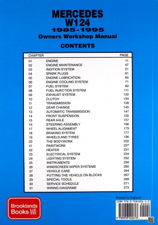 Mercedes W124 Owner's Workshop Manual 1985-1995: 200, 200E, E200, E220, 220E, 230E, 260E, E280, 280E, E300, 300E, 300E-24, E320, 320E - R.M. Clarke [KSIĄŻKA]