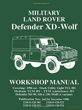 Military Land Rover Defender XD Wolf Work Manual [KSIĄŻKA]