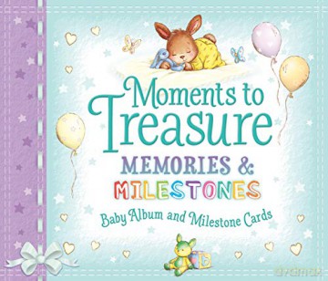 Moments to Treasure Baby Album and Milestone Cards: Memories and Milestones - Sophie Giles [KSIĄŻKA]