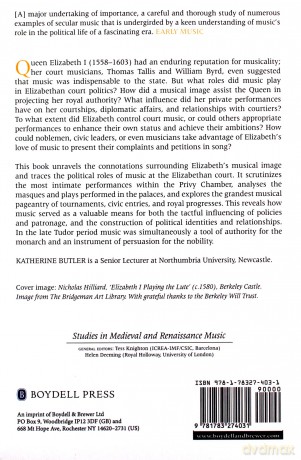 Music in Elizabethan Court Politics: VOLUME 14 (Studies in Medieval and Renaissance Music) - Katherine Butler [KSIĄŻKA]