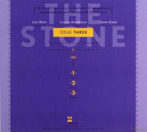 Lou Reed, Laurie Anderson, John Zorn: The Stone: Issue Three [CD]