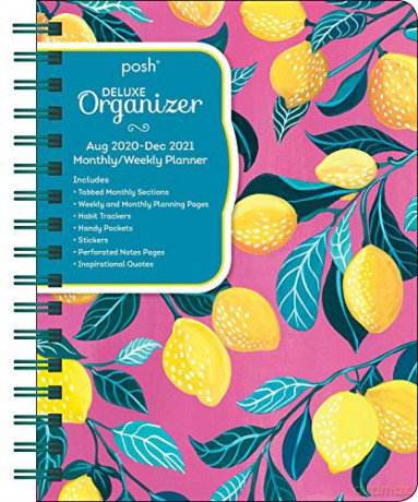 Posh: Organized Living 17-Month 2020-2021 Monthl/Week Planner - lemondrops [KSIĄŻKA]