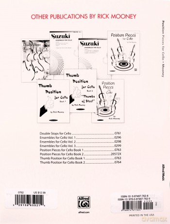 Position Pieces for Cello - Rick Mooney [KSIĄŻKA]