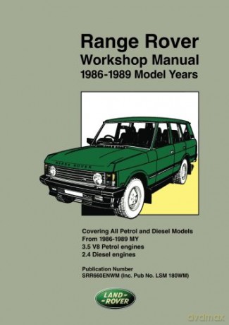 Range Rover Workshop Manual 1986-1989 [KSIĄŻKA]