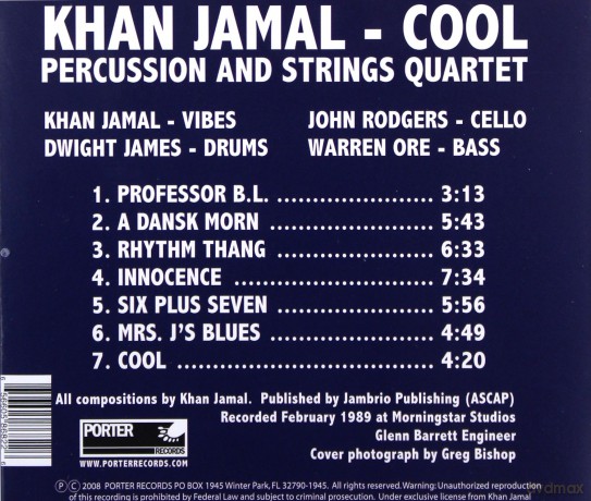 Khan Jamal, John Rodgers, Dwight James, Warren Ore: Cool [CD]