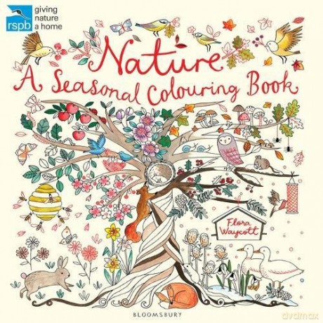 RSPB Nature: A Seasonal Colouring Book (Colouring Books) - Flora Waycott [KSIĄŻKA]