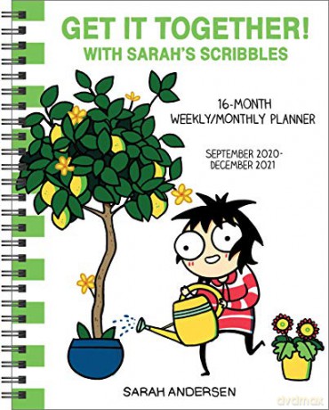 Sarah's Scribbles 16-Month 2020-2021 Weekly/Monthly Planner Calendar: Get It Together! [KOMIKS]