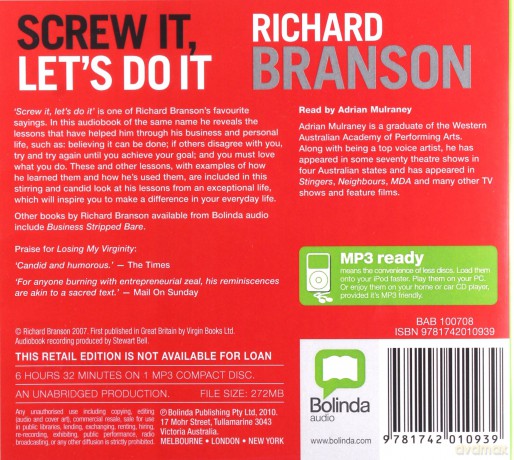 Screw It, Let's Do It - Sir Richard Branson [Audiobook]