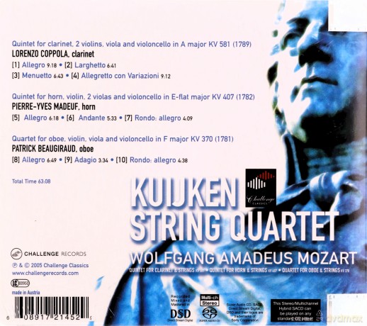 Kuijken String Quartet: Wolfgang Amadeus Mozart: Quintets & Quartet [SACD]