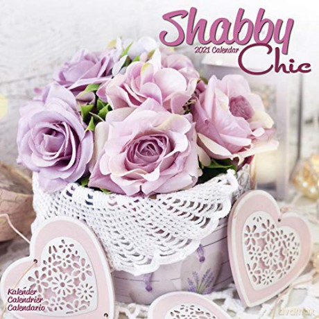 Shabby Chic 2021 Calendar (Square) [KSIĄŻKA]