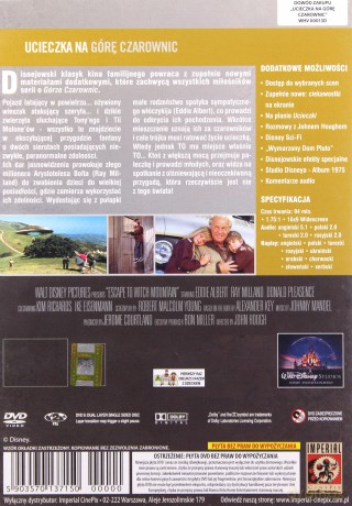 Ucieczka na górę czarownic (Disney) [DVD]