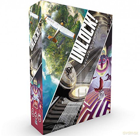 Space Cowboys ASMSCUNLOCK01EN Unlock Board Game [KSIĄŻKA]