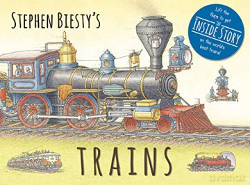 Stephen Biesty's Trains: Cased Board Book with Flaps (Stephen Biesty Series) - Ian Graham [KSIĄŻKA]