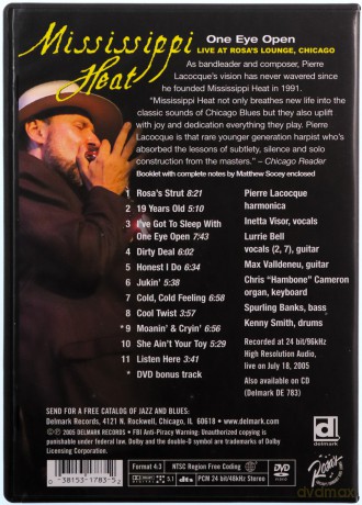 Mississippi Heat: One Eye Open: Live at Rosa's Lounge, Chicago [DVD]