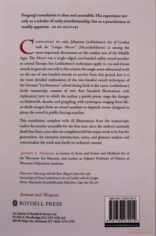 The Art of Swordsmanship by Hans Lecküchner (4) (Armour and Weapons) - Jeffrey L. Forgeng [KSIĄŻKA]