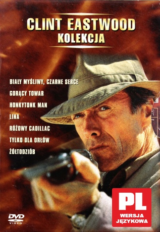 Kolekcja Clint Eastwood: Biały myśliwy, czarne serce / Gorący towar / Honkytonk Man / Lina / Różowy cadillac / Tylko dla orłów / Żółtodziób BOX [7DVD]
