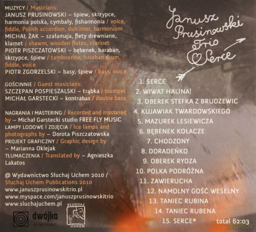 Janusz Prusinowski Trio: Serce (digipack) [CD]