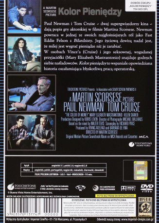 Kolor pieniędzy (polski lektor) [DVD]