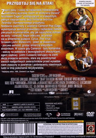 Con Air - Lot skazańców (polski lektor) [DVD]