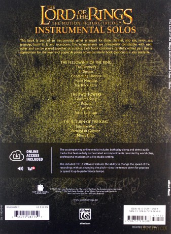 The Lord of the Rings Instrumental Solos for Flute (with CD) (The Lord of the Rings; the Motion Picture Trilogy) - Howard Shore [KSIĄŻKA]