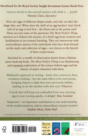 The Most Perfect Thing: Inside (and Outside) a Bird's Egg - Tim Birkhead [KSIĄŻKA]