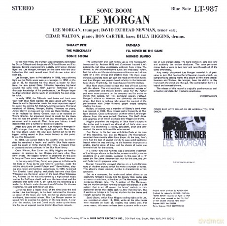 Lee Morgan: Sonic Boom [Winyl]