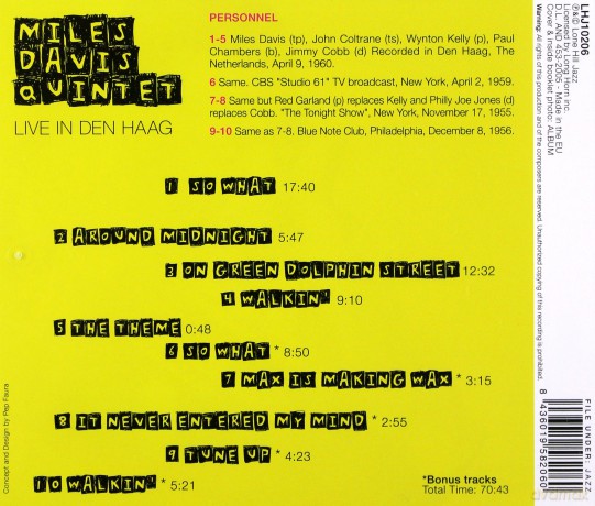 Miles Davis Quintet with John Coltrane: Live In Den Haag [CD]