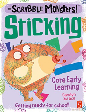 The Scribble Monsters Sticking Activity Book - Carolyn Scrace [KSIĄŻKA]