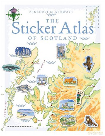 The Sticker Atlas of Scotland - Benedict Blathwayt [KSIĄŻKA]