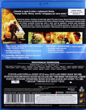 Człowiek w ogniu [Blu-Ray]