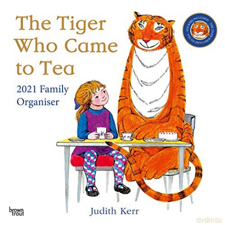 The Tiger Who Came to Tea 2021 Square Wall Family Organiser (include stickers) [KSIĄŻKA]
