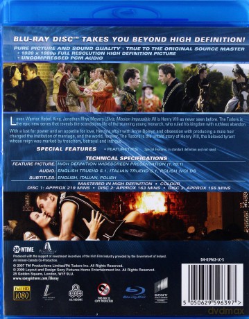 Dynastia Tudorów sezon 1 [BOX] [3xBlu-Ray]