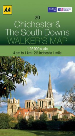 Walkers Map Chichester and The South Downs [KSIĄŻKA]