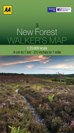 Walkers Map The New Forest [KSIĄŻKA]