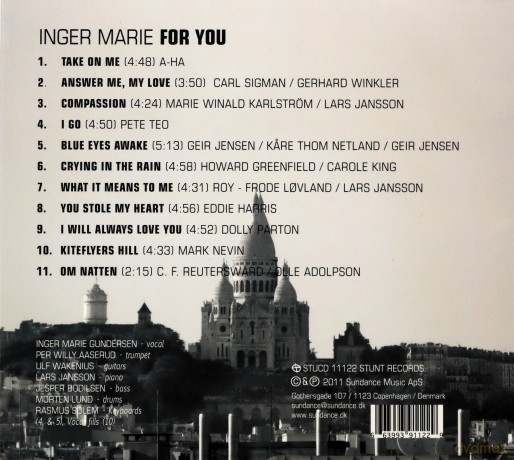 Inger Marie: For You [CD]