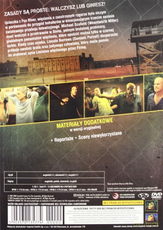 Prison Break: Skazany na śmierć Sezon 3 [BOX] [4DVD]