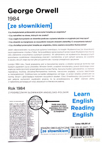 1984 / Rok 1984 poziom B1/B2 - George Orwell [KSIĄŻKA]